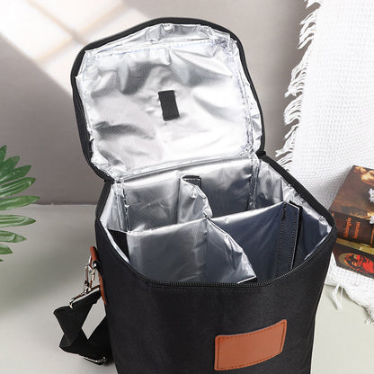 lunch bag red wine thermos bag 4 bottles wine cold ice bag outdoor picnic bag picnic bag