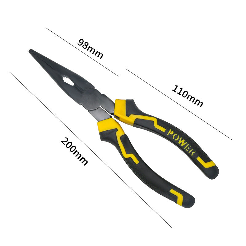 Multifunctional wire stripping pliers pointed mouth miter pliers 8 inch vice electrical wire stripping pliers eccentric labor-saving and durable