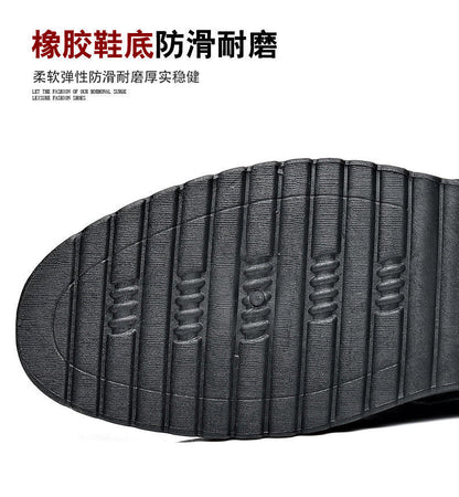 Leather cowhide special clearance shoes hollow leather sandals men's casual hole shoes middle-aged business dad shoes
