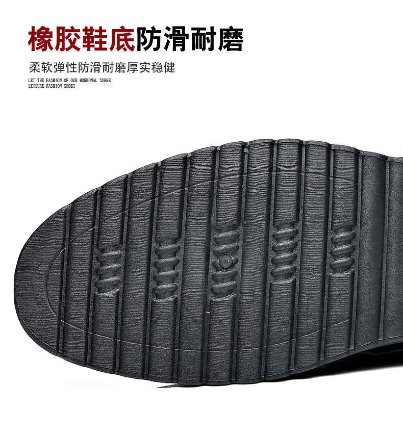 Leather cowhide special clearance shoes hollow leather sandals men's casual hole shoes middle-aged business dad shoes