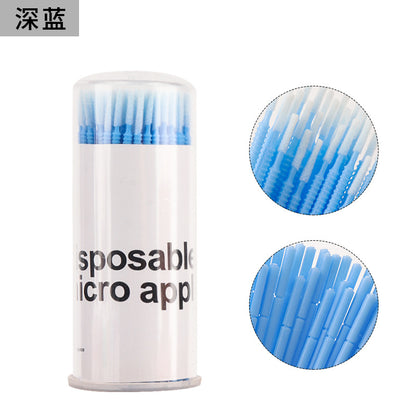 New wholesale long head cotton swab eyelash tattoo nail cleaning cotton swab eyelash disposable long thread cotton swab