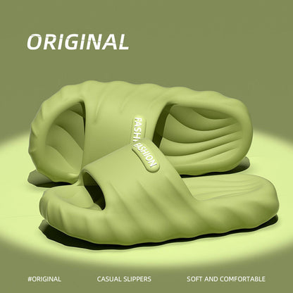 Women's Summer New Style Slippers for Couples, Thick-Soled Indoor Bathroom Anti-Slip and Odor-Resistant Slippers for Men to Wear Outside