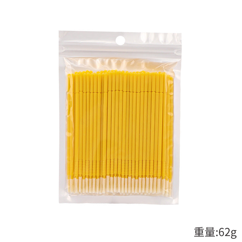 New wholesale long head cotton swab eyelash tattoo nail cleaning cotton swab eyelash disposable long thread cotton swab