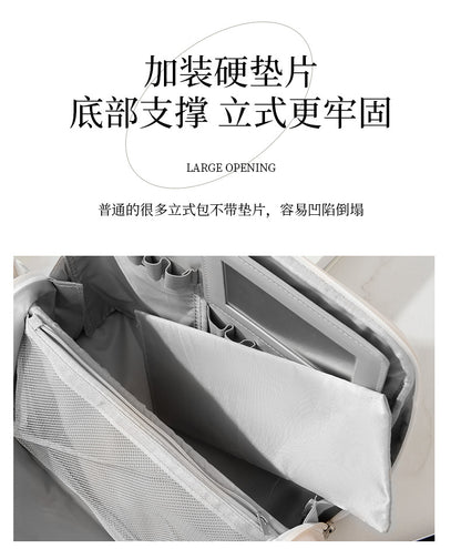 Stand-Up Cosmetic Bag, Large-Capacity Pencil Case, Women's Bag, Travel Storage Bag, Waterproof and Wear-Resistant, Can Be Hung on Luggage Bags
