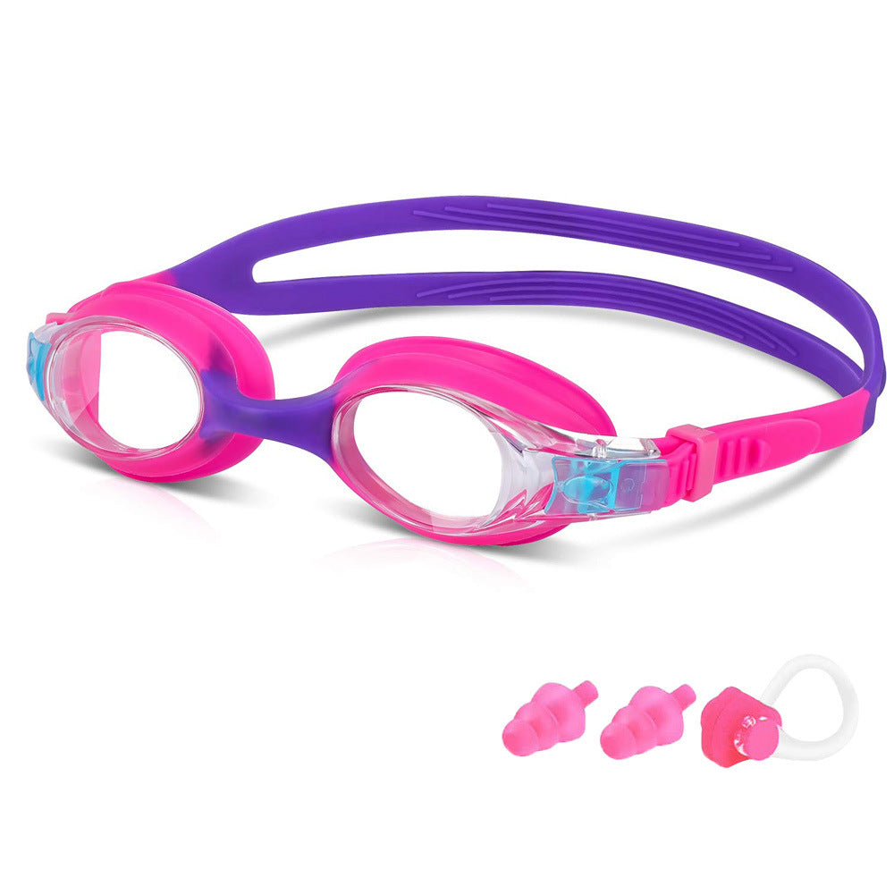 Children's swimming goggles HD waterproof anti-fog swimming glasses silicone swimming goggles cross-border Amazon explosions manufacturers wholesale