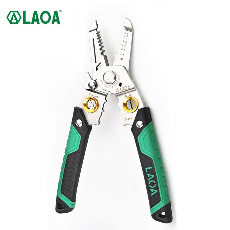 La a Stainless Steel Multifunctional Wire Stripping Pliers Electrician Special Pliers Tool Collection Electrician Pliers Wire Stripper Wire Cutter