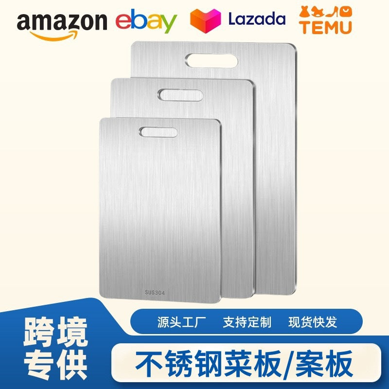Antibacterial Stainless Steel Cutting Board Thickeneded Moisture-Proof Cutting Board Extra Large Mildew-Proof Chopping Board Home Kitchen Large Chopping Board Panel