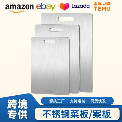 Antibacterial Stainless Steel Cutting Board Thickeneded Moisture-Proof Cutting Board Extra Large Mildew-Proof Chopping Board Home Kitchen Large Chopping Board Panel
