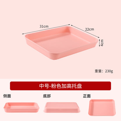 Commercial Deepening Tray Rectangular Kindergarten Plastic Storage Tray for Hot Pot Food Preparation Tray with Marinated Flavor Marinated Dishes Display Tray
