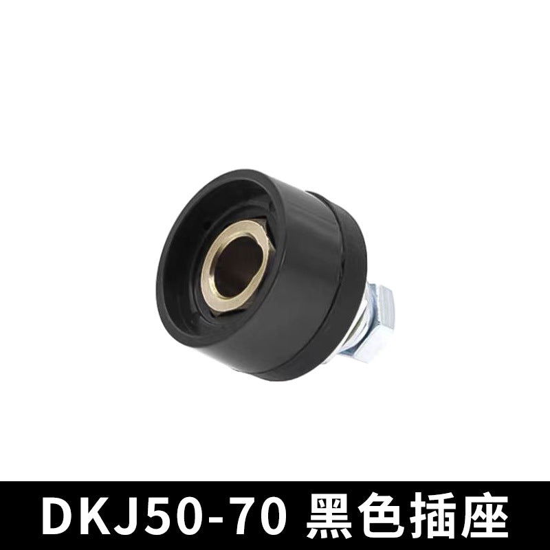 Welding Machine Quick Connector Dkj25-35-50-70 Square All-Copper European Quick-Plug Welding Head Cable Connector