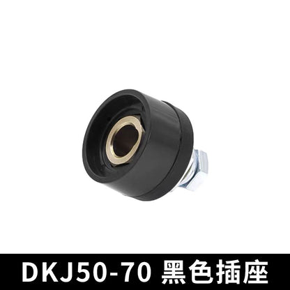 Welding Machine Quick Connector Dkj25-35-50-70 Square All-Copper European Quick-Plug Welding Head Cable Connector