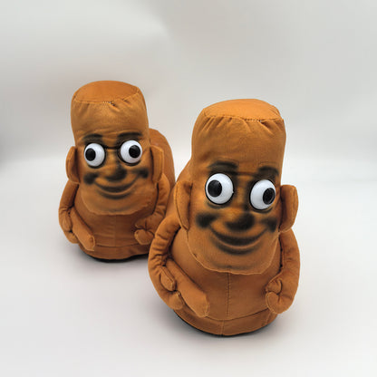 Funny Ai Shanhaijing Doll Shark Wooden Stick Man Doll Creative Cross-Border Spoof Plush Slippers