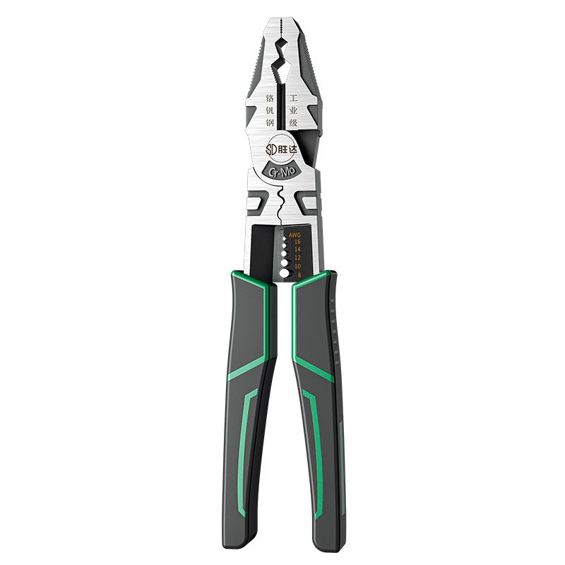Shengda Vise Labor-Saving Household Pliers Set Tpr Handle Set Needle Nose Pliers Electrician Special Multi-Functional Wire Pliers