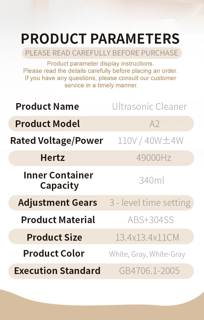 Cross-Border Amazon Ultrasonic Denture Cleaning Machine Uv Ultraviolet Ultrasonic Cleaning Machine Household Jewelry Braces
