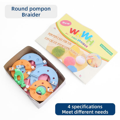 Ready-Made Wool Pom-Pom Maker Handmade Wool Ball Tool Accessories Household Color Knitting Machine