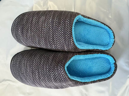 Spot cross-border e-commerce Amazon men and women memory sponge TPR slippers coral fleece slippers