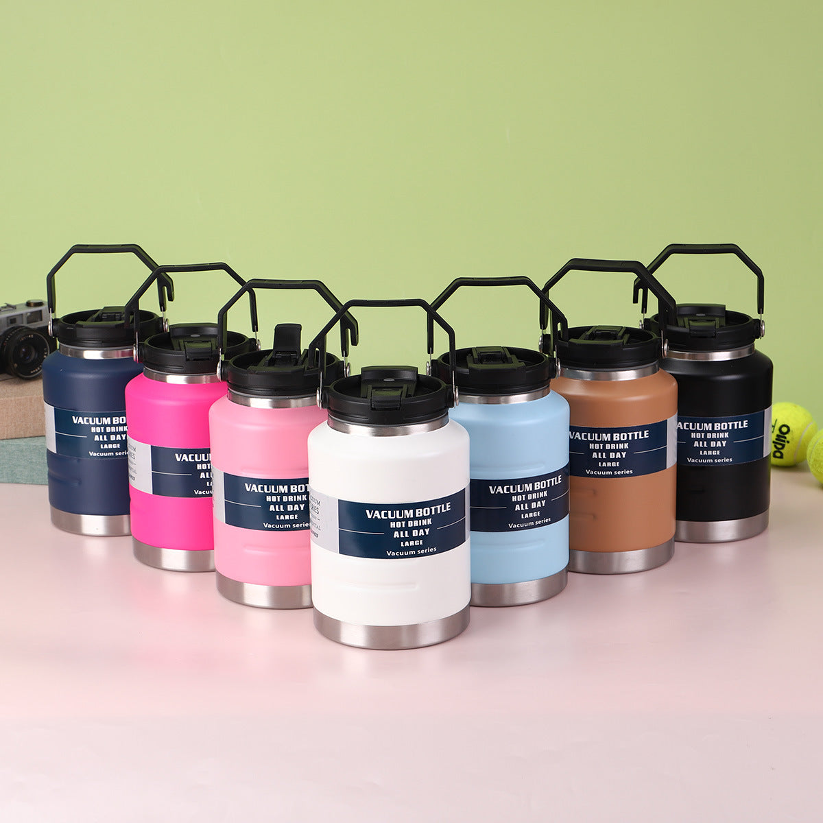 Cross-Border New 304 Stainless Steel Thermos Cup Large Capacity Ton Barrel Outdoor Portable Ice Bucket Wholesale