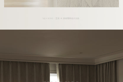 Cream Style Jacquard Curtain for Bedroom Premium Chenille Shading Living Room Bedroom French Light Luxury Shaoxing Curtain
