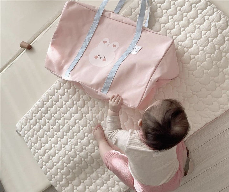 Ins Animal Head Kindergarten Bedding Storage Bag Organizer Bag Large Capacity Packing Bag Portable Travel Storage