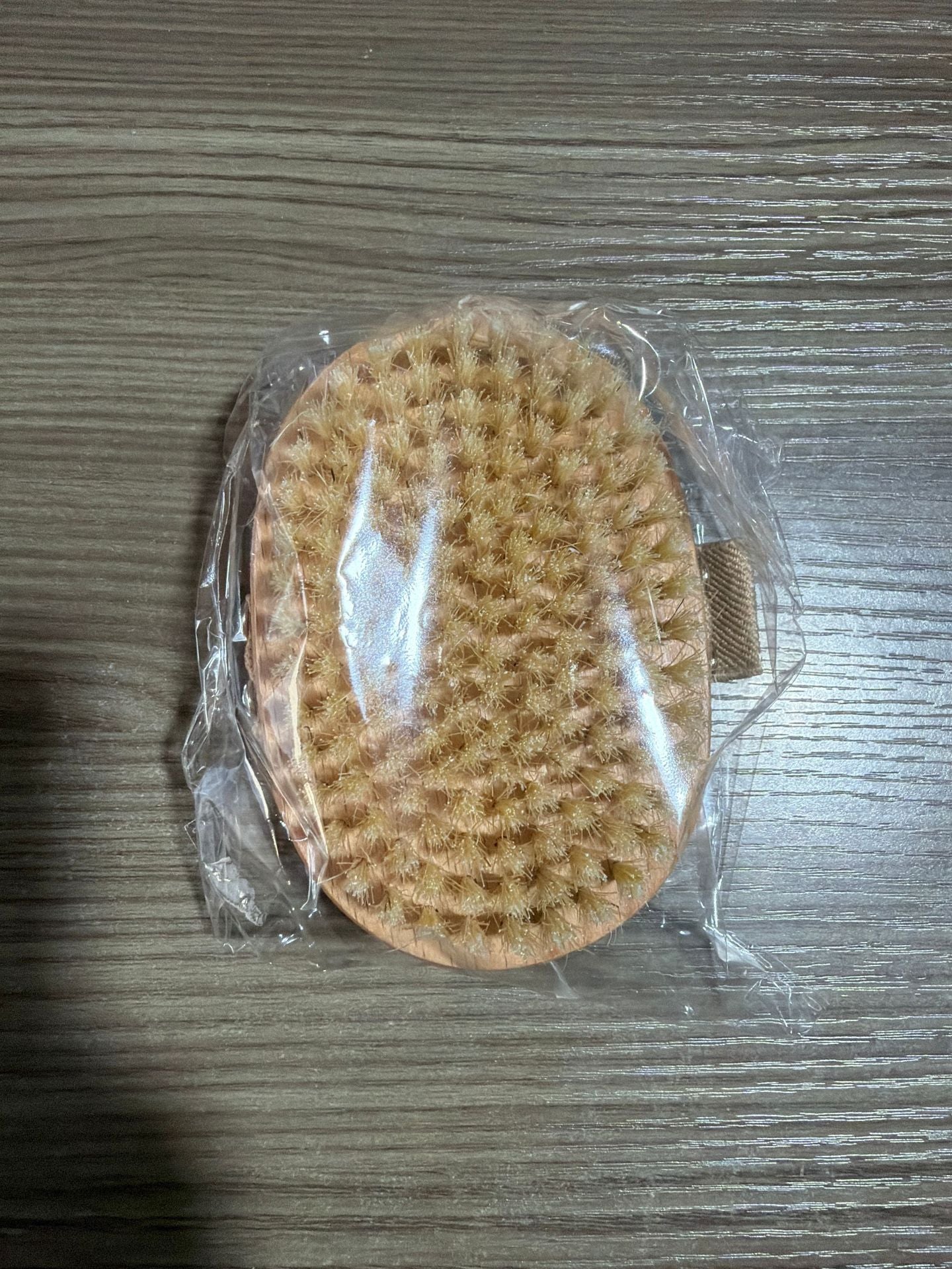 Cross-Border Hot-Selling Natural Boar Bristle Body Brush, Soft Bristle Bath Brush, Body Scrub Brush, Bristle Brush, Bath Brush, Exfoliating Tool