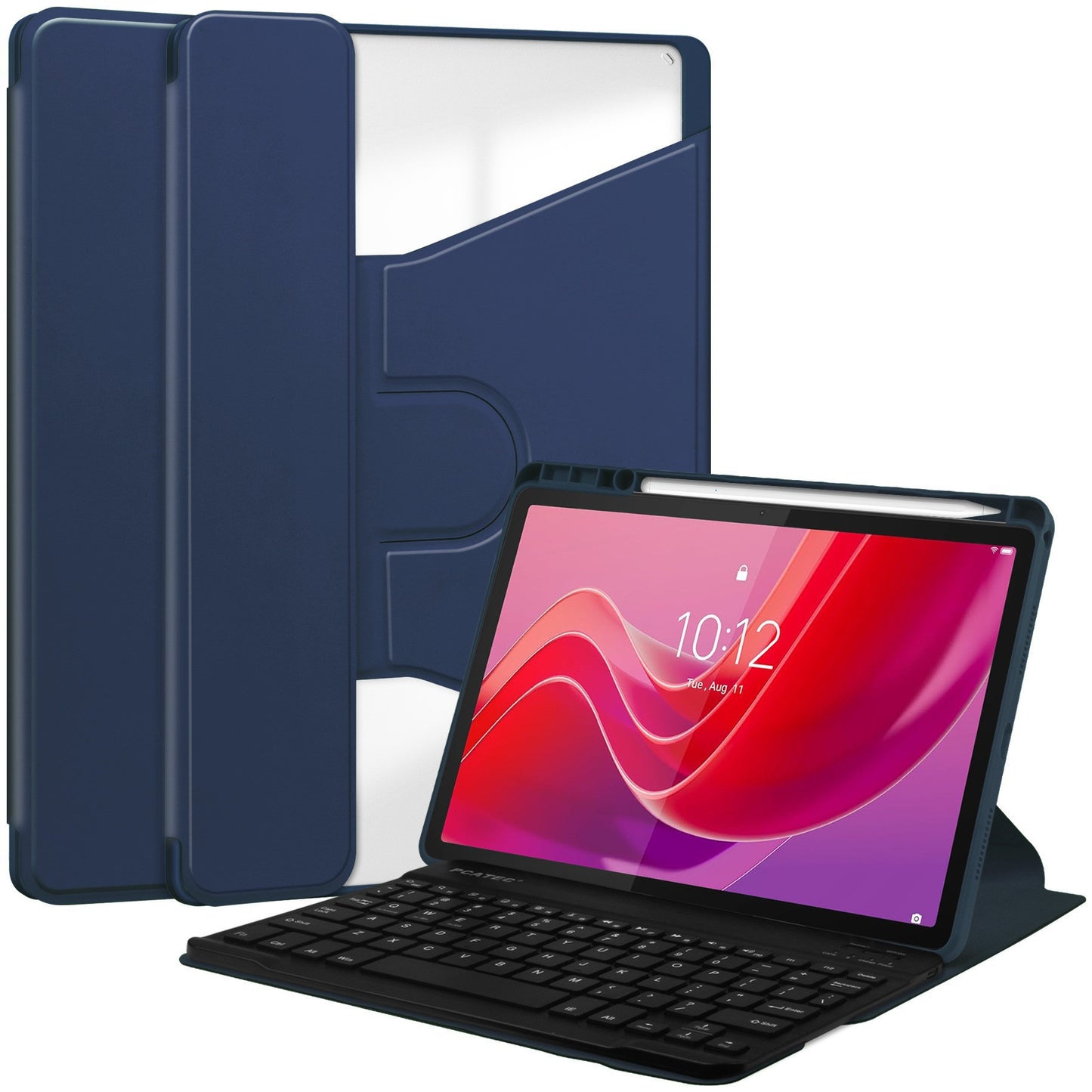 For small new pad2024 11 inch Bluetooth keyboard leather case Lenovo Tab M11 acrylic case with pen slot