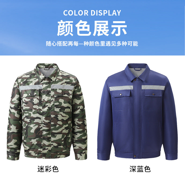 Cross-Border Cooling Air-Conditioning Clothing with Reflective Strips and Fan Cooling Clothing for Men and Women Labor Protection Summer Outdoor Work Clothes