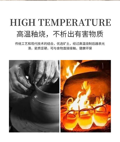 Retro Style Ceramic Kiln Straw Hat Plate Restaurant Hotel Home Threaded Pasta Plate Japanese Fruit Salad Snack Plate