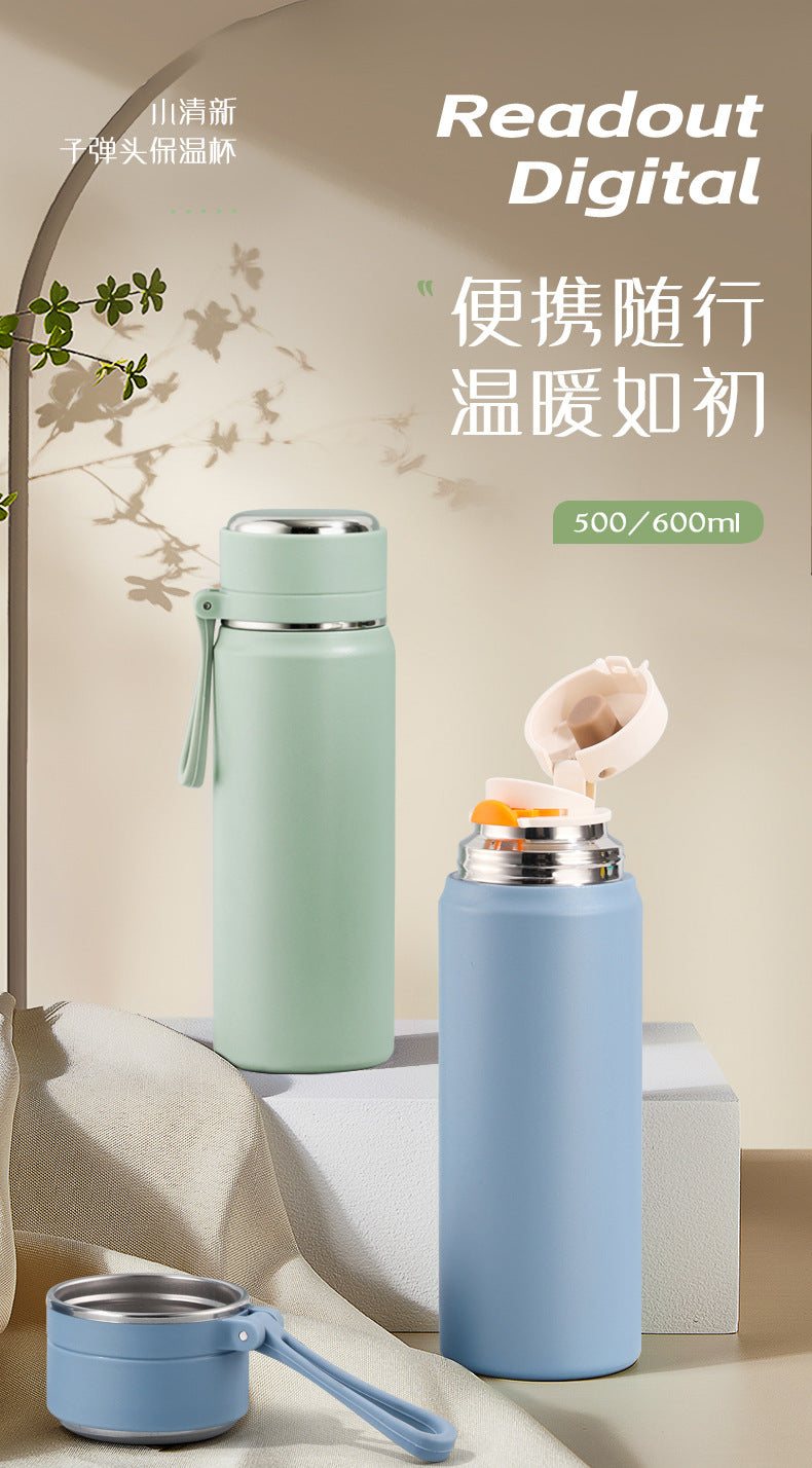 Stainless Steel Mini Thermos Cup Wholesale High-Value Vacuum Bullet-Shaped Portable Pocket Thermos Water Bottle Custom-Made