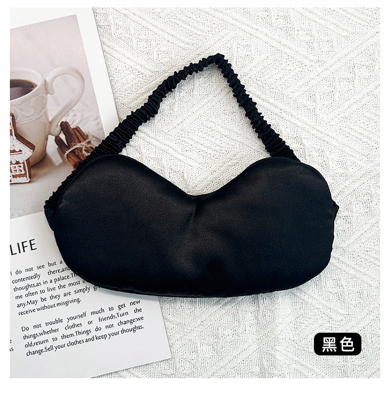 Simulated Silk Eye Mask Double-Sided Lunch Break Sleep Shading Stereo Cloud Breathable Eye Mask to Relieve Eye Fatigue and Sleep