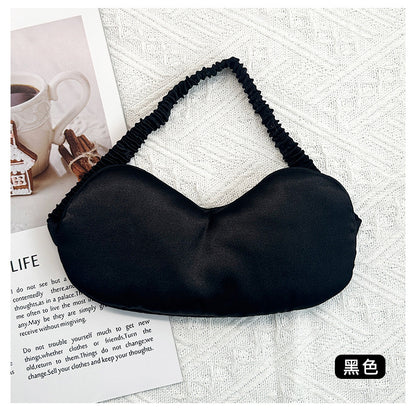 Simulated Silk Eye Mask Double-Sided Lunch Break Sleep Shading Stereo Cloud Breathable Eye Mask to Relieve Eye Fatigue and Sleep