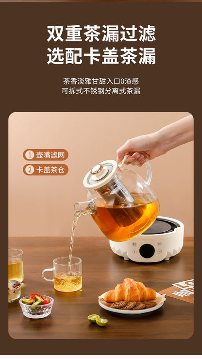 Factory Direct Supply Glass Health Pot Home Multifunctional Office Fully Automatic Mini Tea Maker Gift Boiling Water