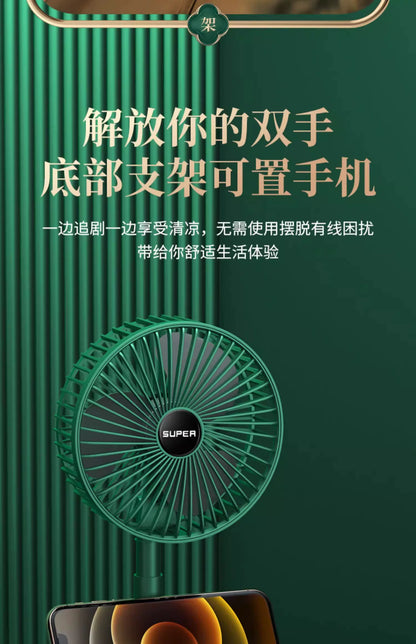 Portable USB Retractable Fan Mini Fan Folding Desktop Student Office Desktop Fan Cross-Border Wholesale