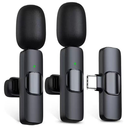 Cross-border new wireless collar clip microphone factory portable audio video recording mini K1 microphone