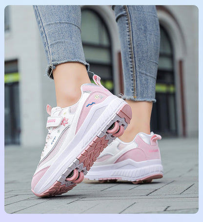 Girls' Roller Skates, Sports Shoes, New Kidsren's Walking Shoes, Medium and Large Kidsren's Dad's Shoes, Girls' Roller Skates, Running Shoes