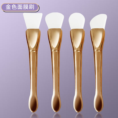 New Silver Rod silicone mask brush multifunctional beauty makeup brush ultra-thin flat head coating foundation brush mud film brush