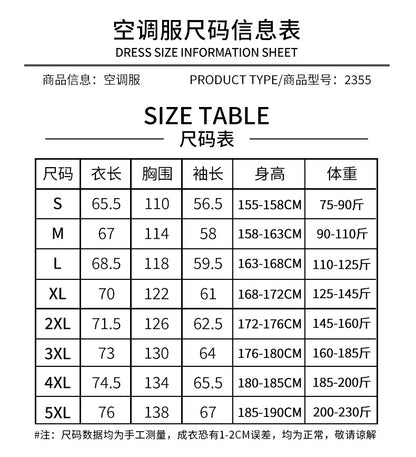 Cross-Border Cooling Air-Conditioning Clothing with Reflective Strips and Fan Cooling Clothing for Men and Women Labor Protection Summer Outdoor Work Clothes