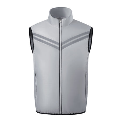 Cross-Border Supply of Intelligent Heatstroke Prevention Refrigeration Air-Conditioning Clothing Summer Cooling Fan Vest Outdoor Sun Protection Ice Vest Clothing