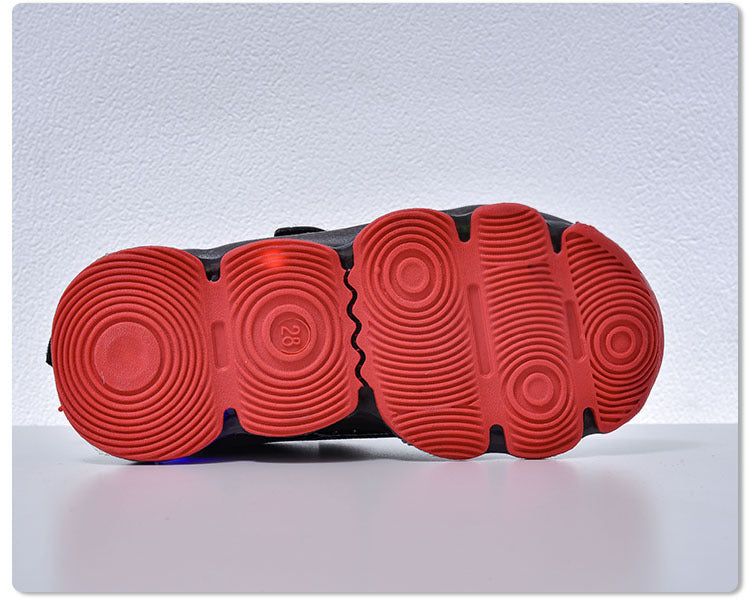 Spring and Autumn Kidsren's Shoes, Kidsren's Luminous Light Shoes, Men's and Women's Running Shoes, Baby Flash Shoes, Led Light-Up Sports Shoes, Mesh