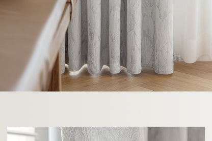 Cream Style Jacquard Curtain for Bedroom Premium Chenille Shading Living Room Bedroom French Light Luxury Shaoxing Curtain