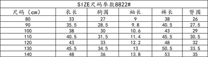 Children's Thin Short-Sleeved Air-Conditioned Clothing for Boys and Girls Summer Pajamas suit Can Wear Outfit Baby's Home Clothes Two-Piece Fashionable Set