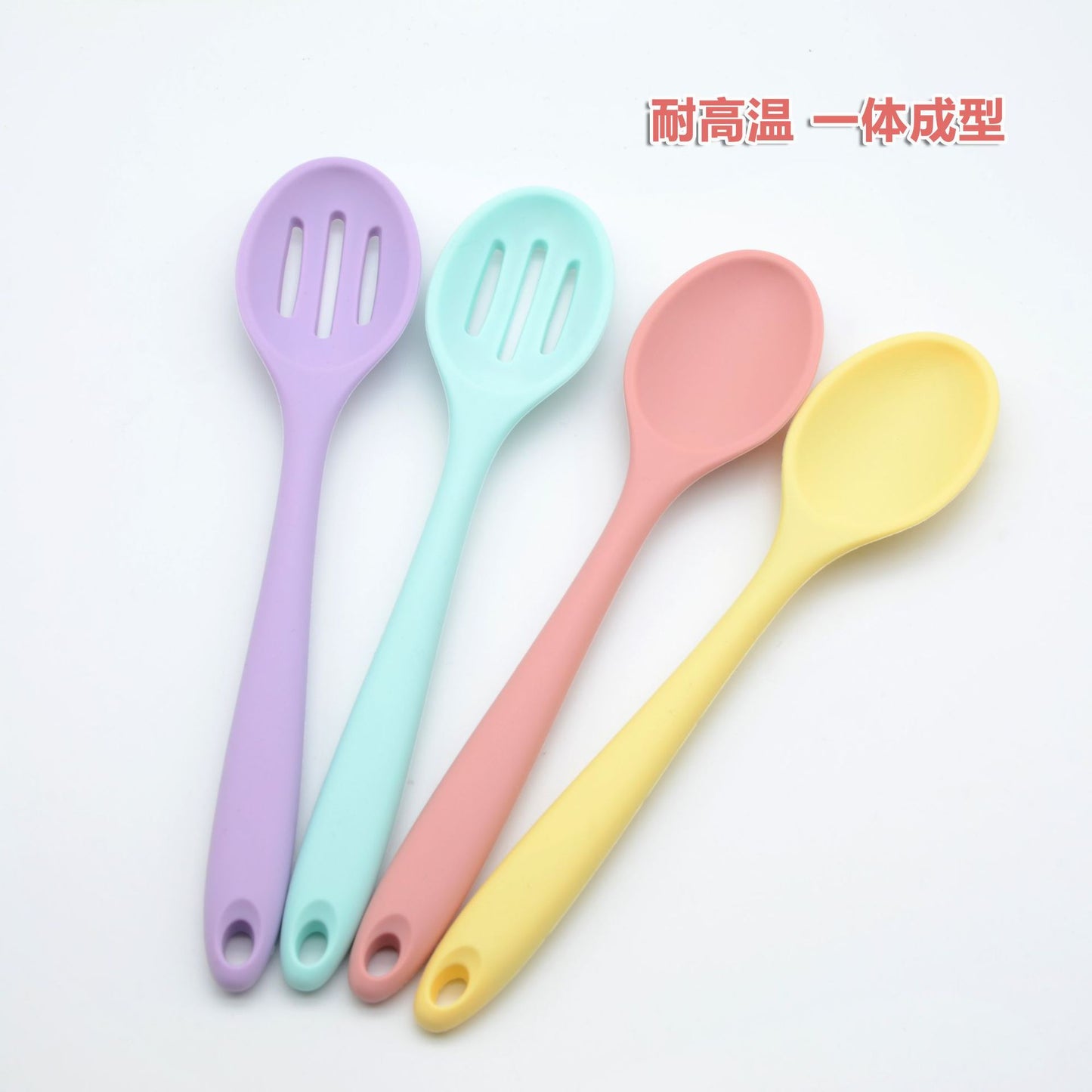 Food Grade Silicone Spoon, Kidsren's Safety Table Spoon, High Temperature Resistant Non-Stick Pan, Student Spoon, Baby Food Supplement Mixing Spoon