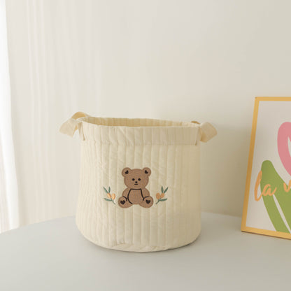 Ins Storage Basket Baby Diaper Clothes Toy Fixing Bag Bedding Storage Multi-use Storage Bag