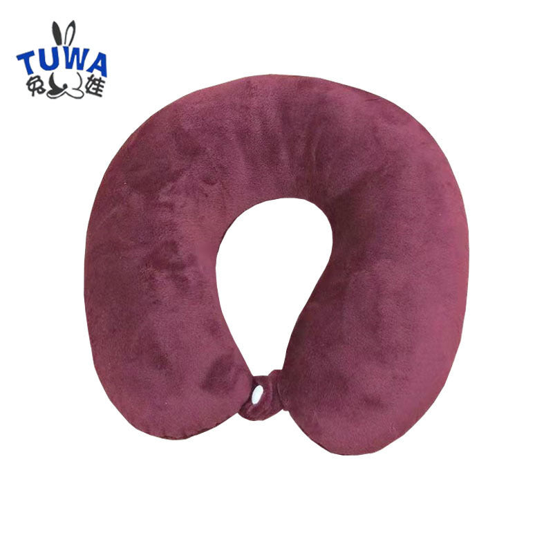 2025 New Cross-Border U-Shaped Pillow Portable Pp Cotton Office Nap Cervical Pillow Car High-Speed Rail Neck Pillow Wholesale