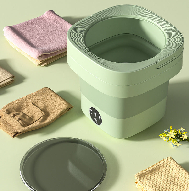 Daifa cross-border folding washing machine mini small washing machine baby underwear wash socks can be dried portable