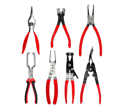 Red and black elbow 60 degree power-off pliers bolt pliers multi-purpose pliers car oil pipe separation harness pliers cross-border pliers