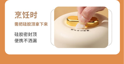 Shake the sound net red electric cooker portable soup porridge artifact 1.2L stainless steel electric cooker multifunctional reservation lifting