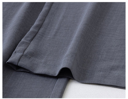 Ice Silk Wide Pants for Women Summer 2025 New High-Waisted Lazy Casual Thin Straight Floor-Length Pants