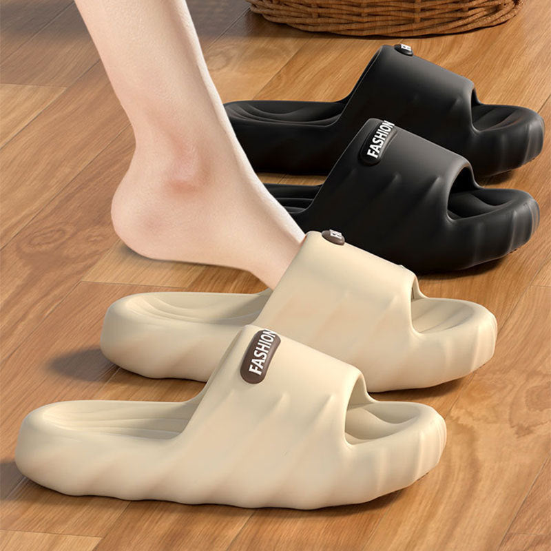 Women's Summer New Style Slippers for Couples, Thick-Soled Indoor Bathroom Anti-Slip and Odor-Resistant Slippers for Men to Wear Outside