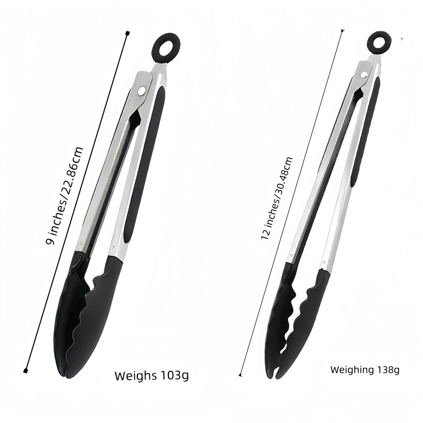 Cross-Border Silicone Clips, High Temperature Resistant Kitchen Anti-Scalding Barbecue Barbecue Clips, Food Clips, Household Stainless Steel Steak Clips