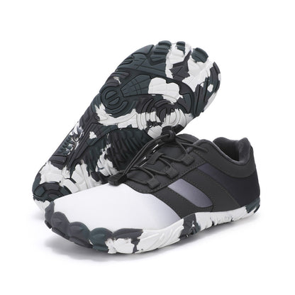Outdoor Snow Boots, Home Cross-Border Winter New Style, Non-Slip Short Style, Fleece-Lined Warm Cotton Shoes, Thick-Soled Barefoot Five-Toe Shoes